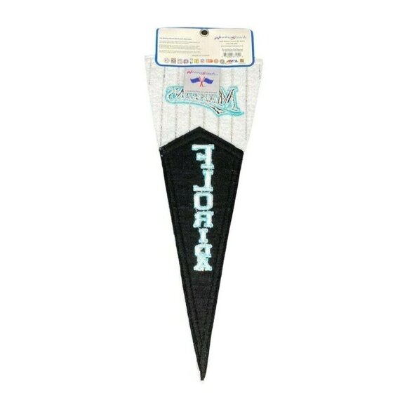MLB Florida Marlins White Team Logo Baseball Mini Pennant Winning Streak Miami - Picture 4 of 5